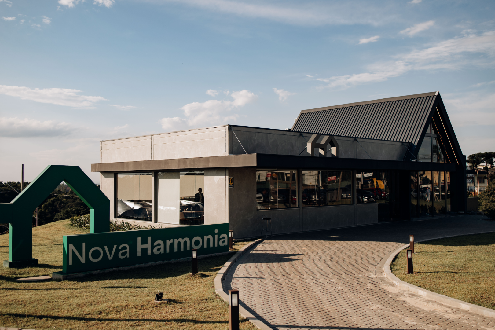 Stand de vendas da Nova Harmonia